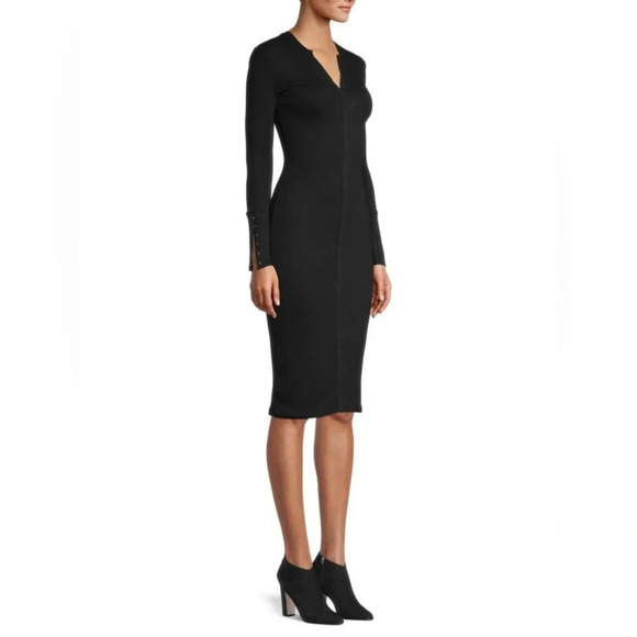 AVEC LES FILLES • Hook-Front Knit Dress - Picture 3 of 9